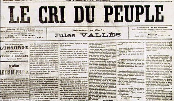 Le Cri du peuple, de Jules Vallès. Le peuple "old school", selon Onfray