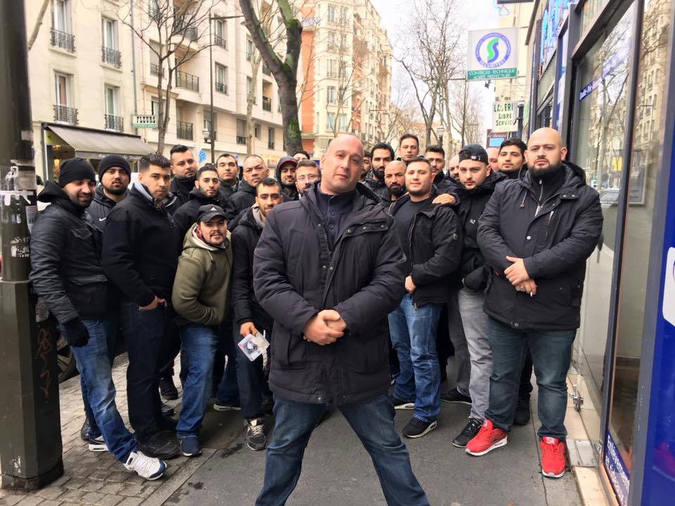 Les membres du Karsi Berlin (Besiktas) venus provoquer les supporteurs parisiens en février 2016
