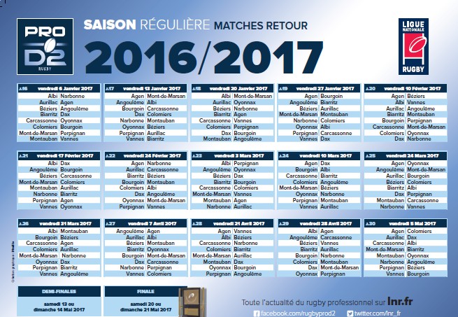 CalendrierRetour