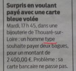 Trace probable d'autocensure dans la presse bretonne : le journaliste avait indiqué le "type" d'un agresseur, le journal a préféré n'en rien dire.