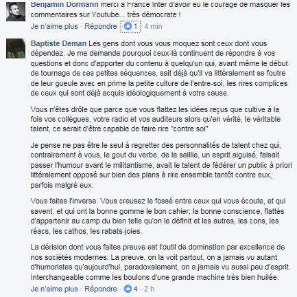 Commentaire Facebook