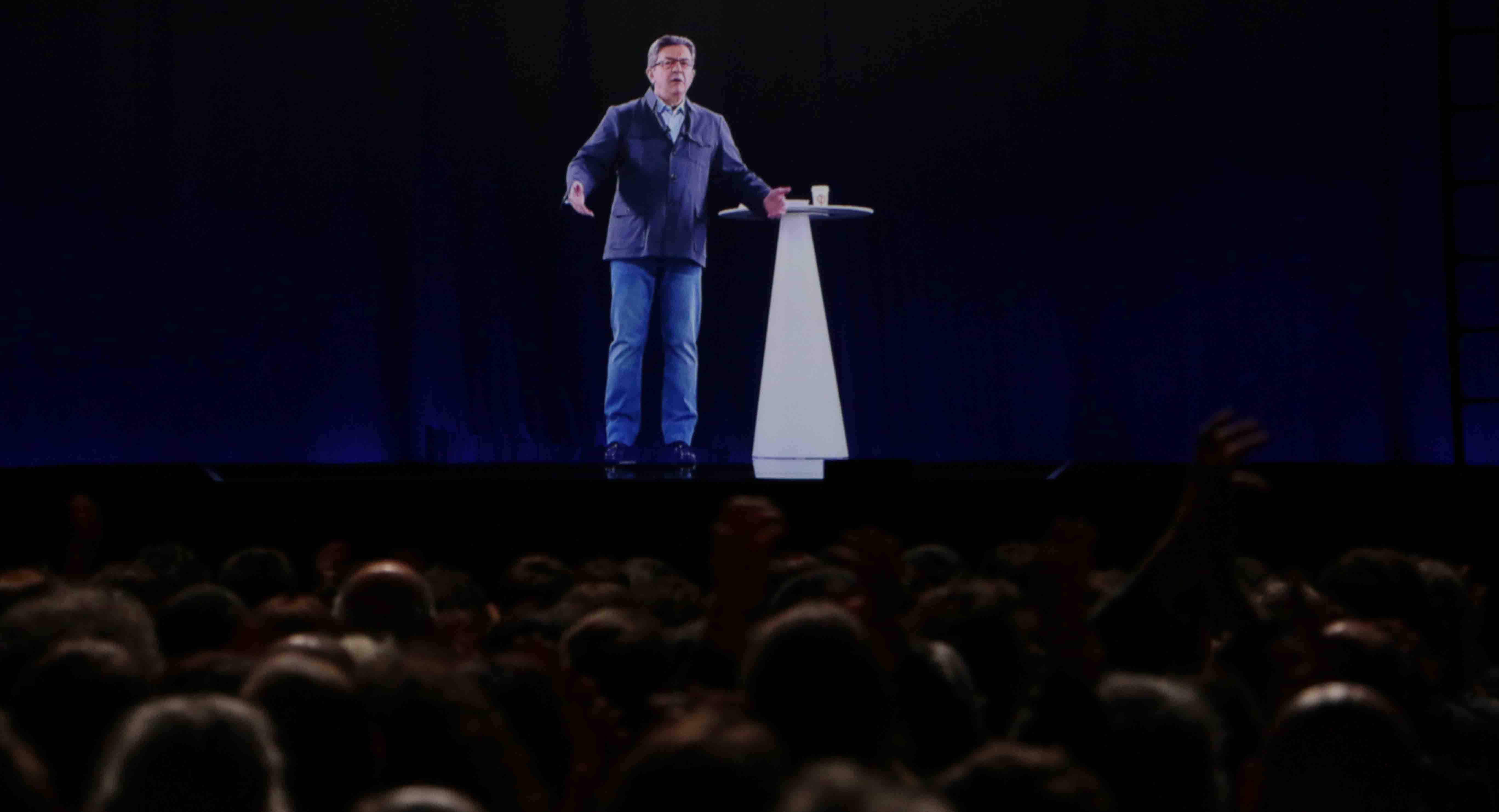 Melenchon Nantes Zenith Hologramme