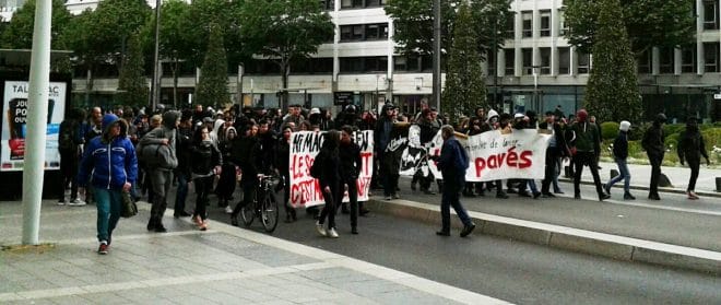 Agression journaliste Nantes manif anti FN