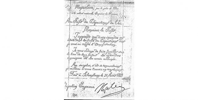 Lettre Napoléon Faux Fake