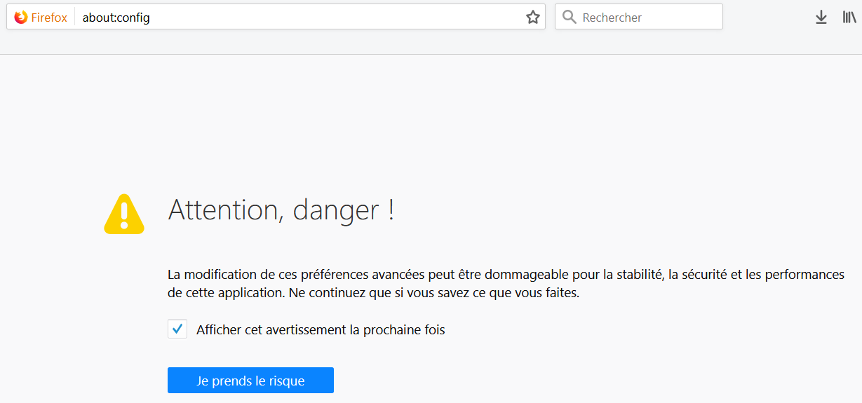 About:config Firefox SecurWeb
