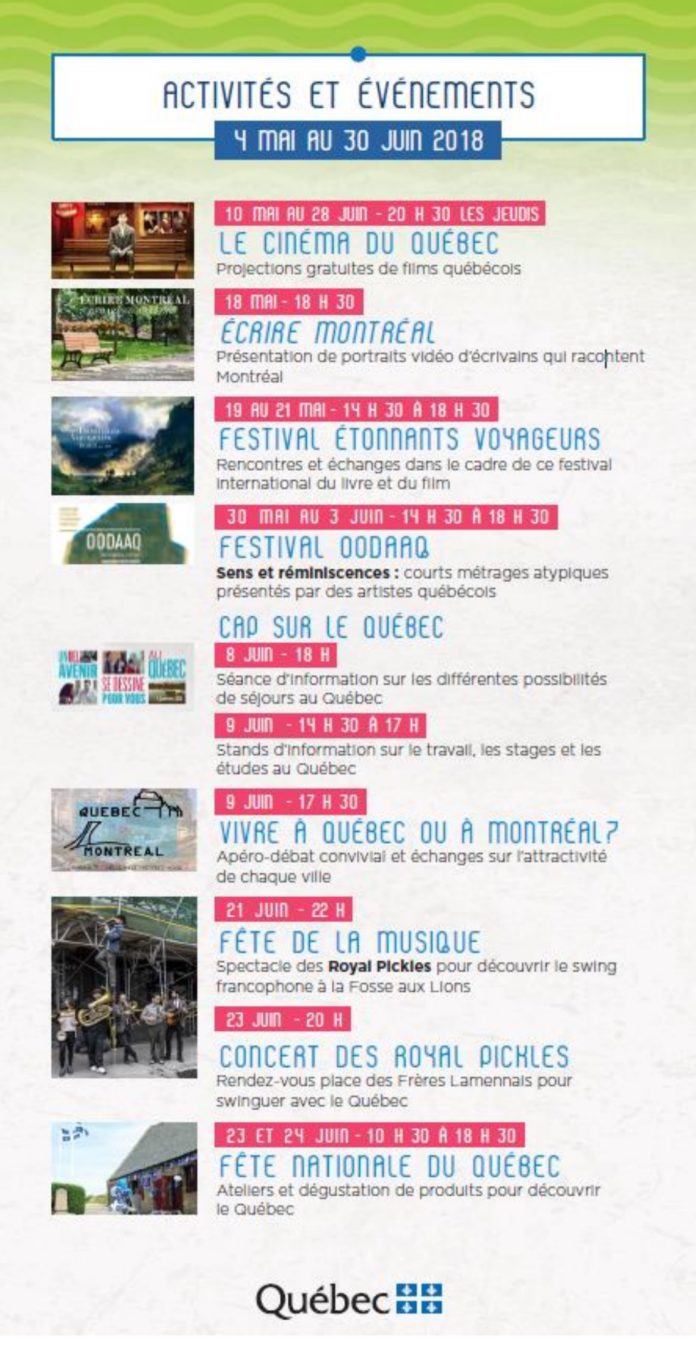 Le Québec à SaintMalo.