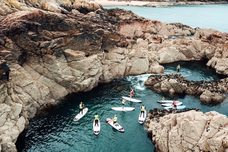 Paddle boarding