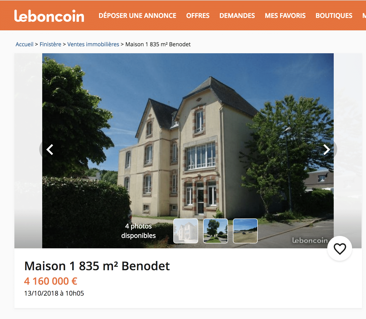 le bon coin tours immobilier