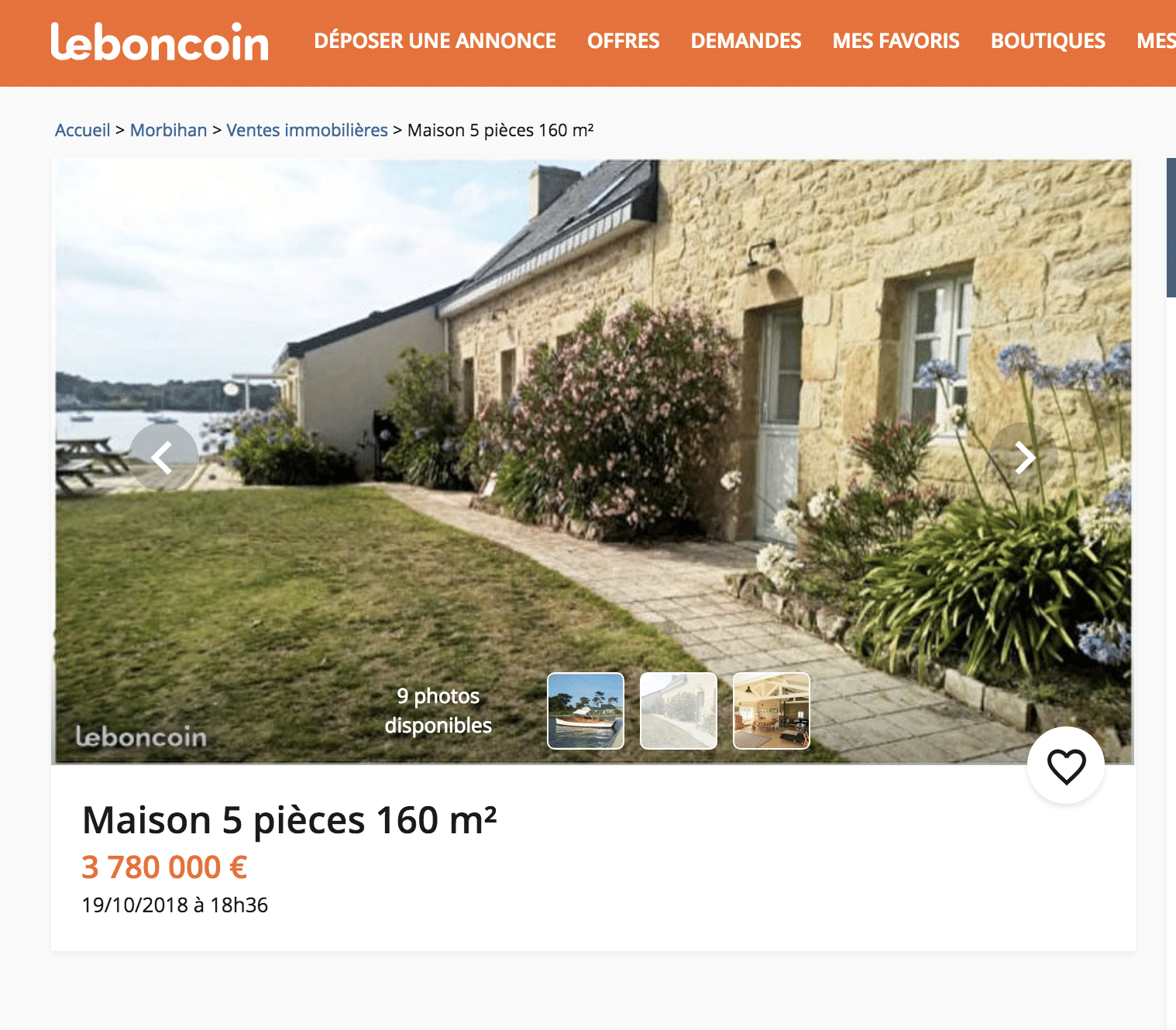 le bon coin tours immobilier