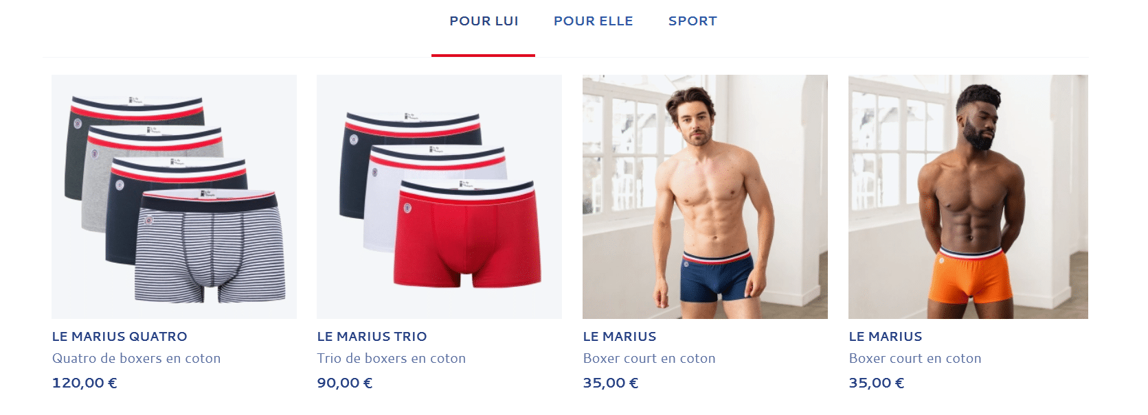 boxer le slip francais pas cher