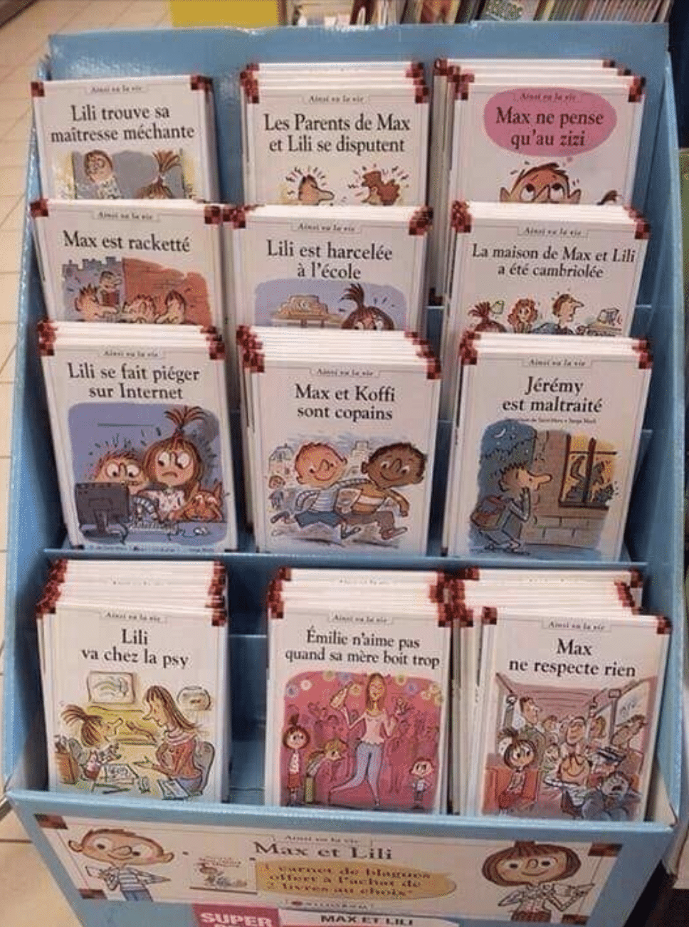 Max et Lili. Des livres un peu particuliers pour les enfants.