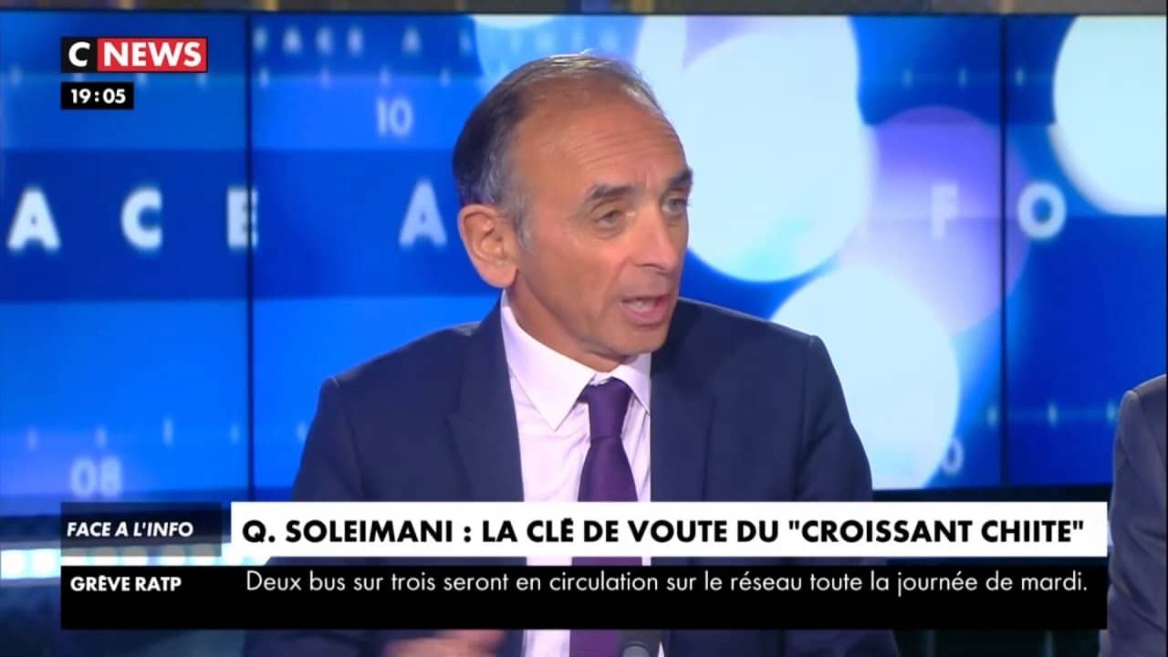 Eric Zemmour : « La gauche a totalement soutenu Khomeini » 