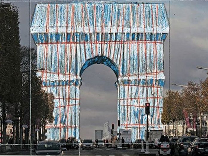 Pourquoi L'arc De Triomphe Est Il Emballé Covid oblige, l'emballage de l'Arc-de-Triomphe par Christo remis à plus