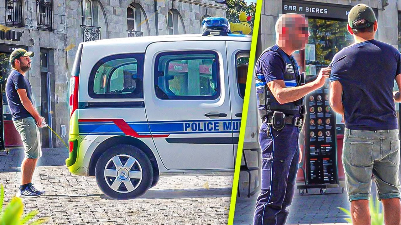 Insolite à Nantes. Pour une caméra cachée, il urine sur une voiture de la police municipale