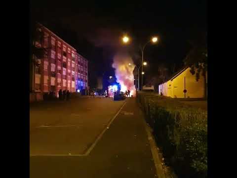 Châteaubriant. Véhicules incendiés et pompiers attaqués au mortier dans le quartier « prioritaire » de la Ville-aux-Roses [Vidéo]