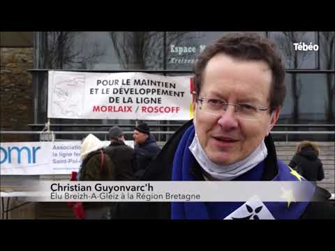 Retour sur le rassemblement pour la réouverture de la ligne ferroviaire Morlaix-Roscoff