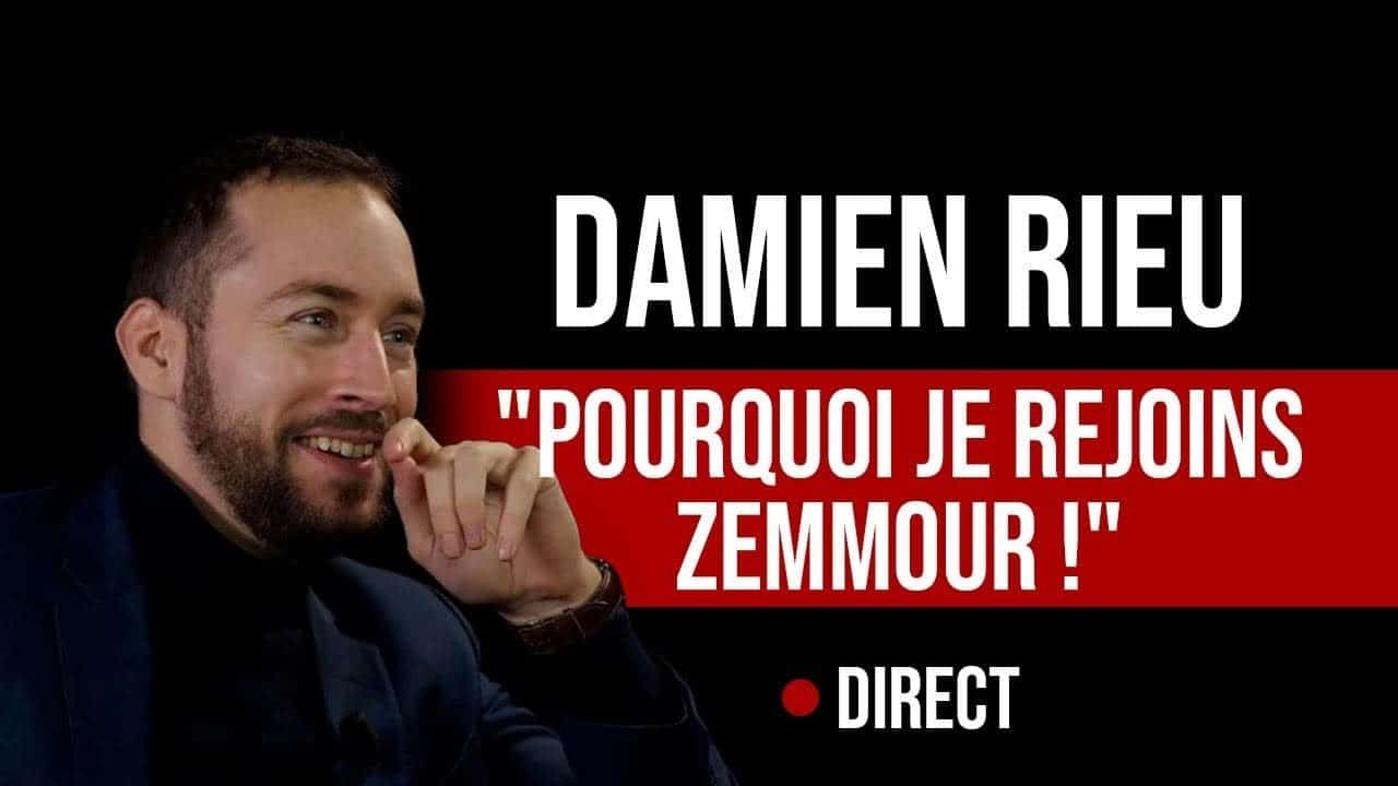 Présidentielles 2022. Damien Rieu explique pourquoi il rejoint la campagne d'Eric Zemmour