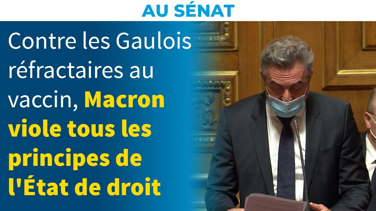 Stéphane Ravier (RN) ) à Macron : « Contre les Gaulois réfractaires à la vaccination, vous êtes prêt à violer tous les principes de notre État de droit » (Vidéo)