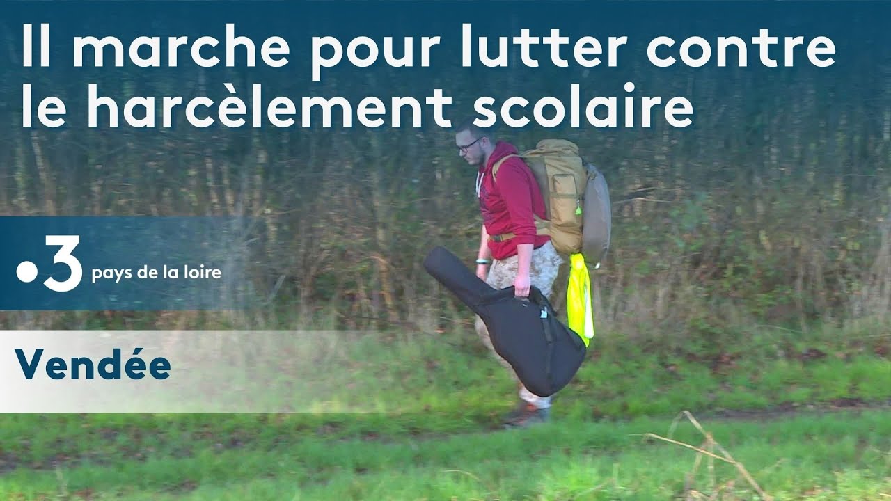 Il marche seul pour lutter contre le harcèlement scolaire