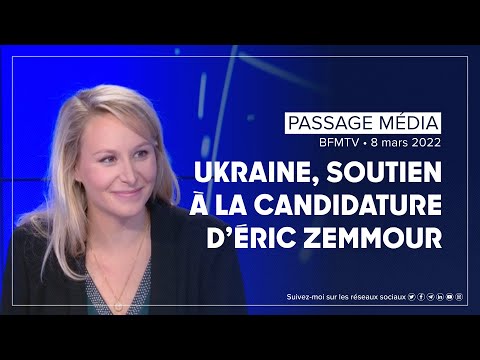 Ukraine, soutien à la candidature d'Eric Zemmour, interview de Marion Maréchal