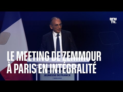 Présidentielle 2022. Le discours d'Éric Zemmour lors de son meeting au palais des Sports de Paris en intégralité