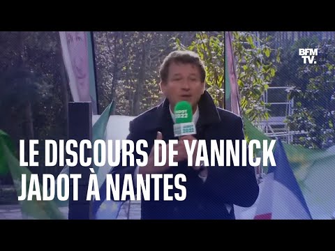 Le discours de Yannick Jadot lors de son meeting à Nantes