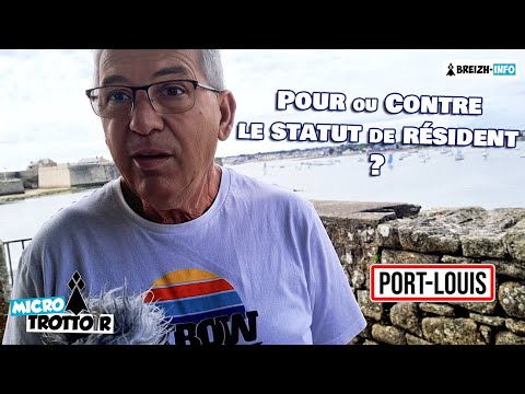Pression immobilière en Bretagne. Que pensez-vous du statut de résident ? Micro-trottoir à Port-Louis (56)
