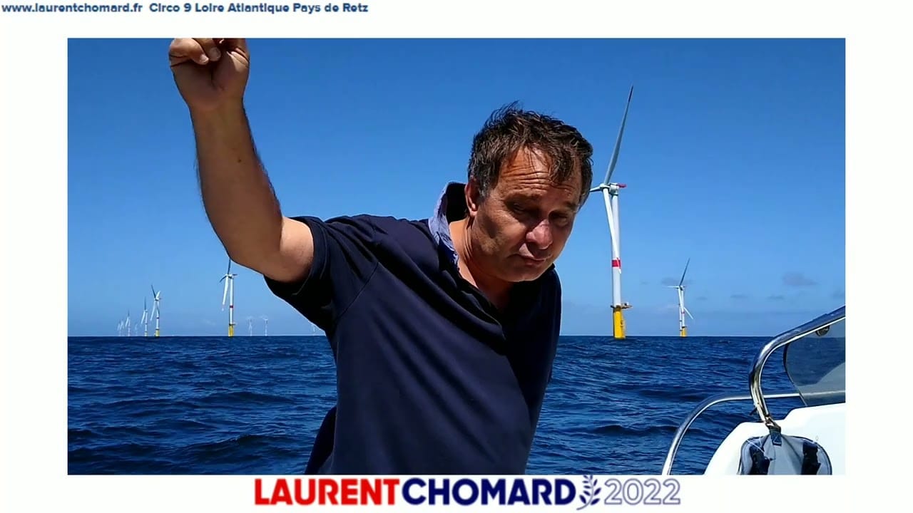 Pornic (44). Découvrez le nouveau mur éolien de l'Atlantique filmé par un candidat aux législatives