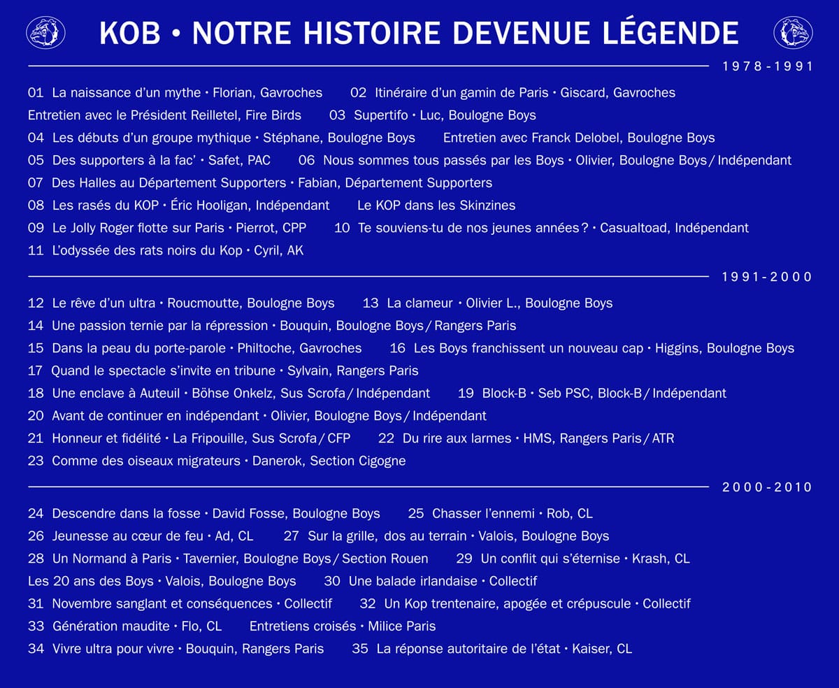 K.O.B. NOTRE HISTOIRE DEVENUE LÉGENDE - K.O.B. Notre Histoire Devenue  Légende