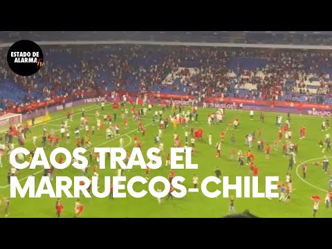 Espagne. Entrées forcées, terrain envahi, dégradations : le match de football Maroc-Chili dégénère malgré l'absence de « supporters anglais »& [Vidéo]