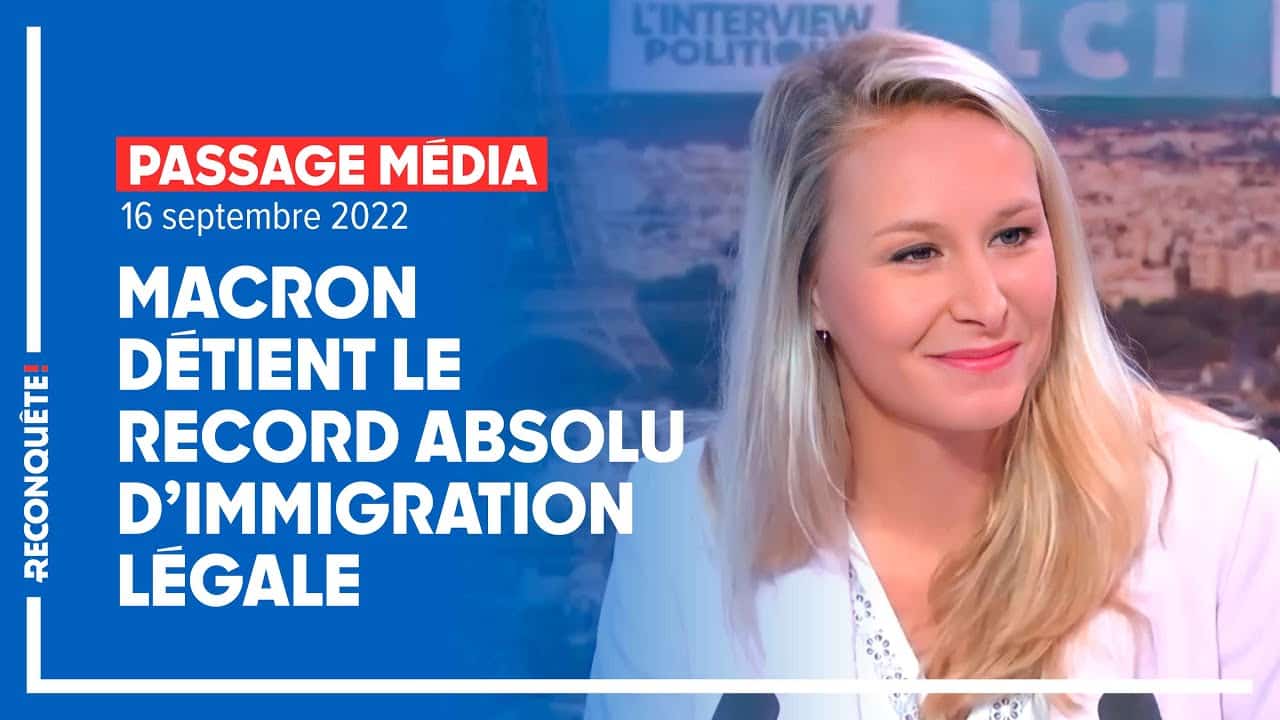 Marion Maréchal : « Macron détient le record absolu d'immigration légale »