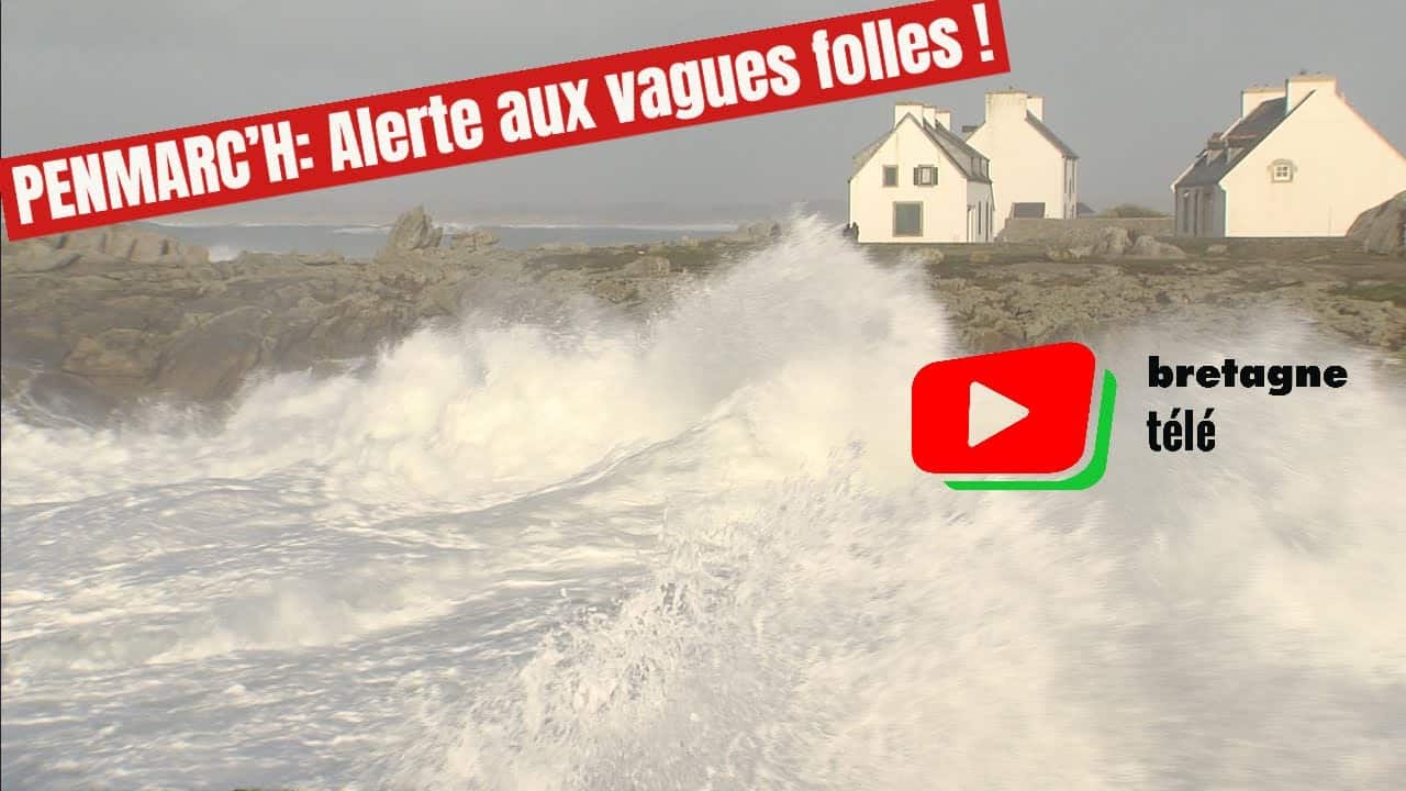 Penmarc'h. Les Vagues se dechainent à Saint-Guénolé