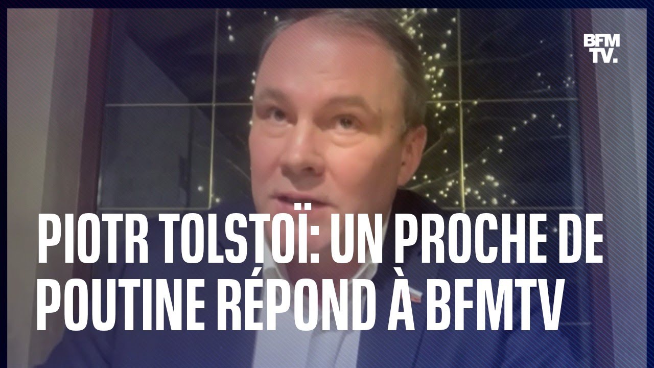 « Vous êtes en guerre contre la Russie ». Piotr Tolstoï, proche de Vladimir Poutine au tribunal médiatique de BFMTV