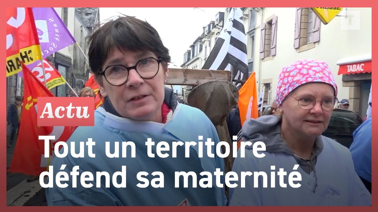 A Carhaix, 5 000 personnes mobilisées pour défendre la maternité