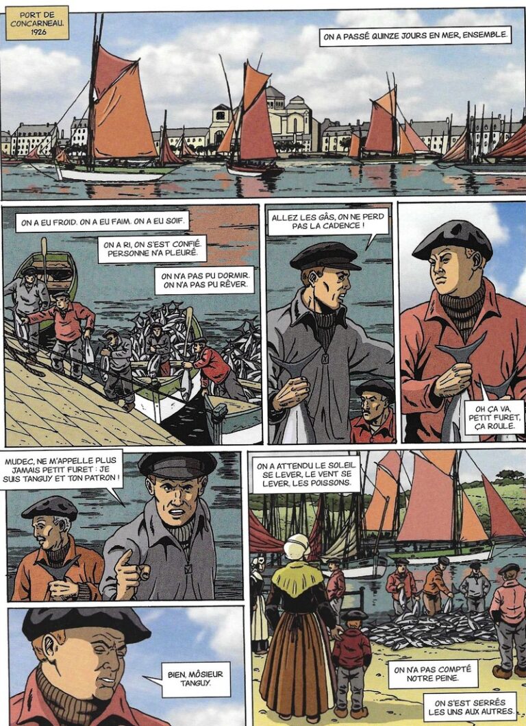 Aux travailleurs de la mer, la bande dessinée sur les marins de Concarneau